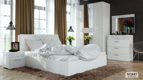 Набор мебели для спальни Монро №3 (Белый/Белый) Цена 40000